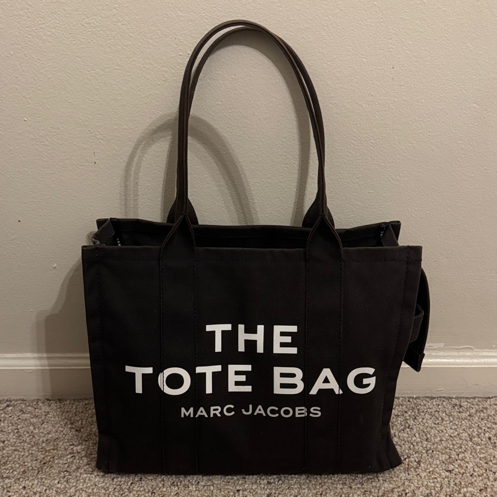 Marc Jacobs Black Canvas Tote Bag